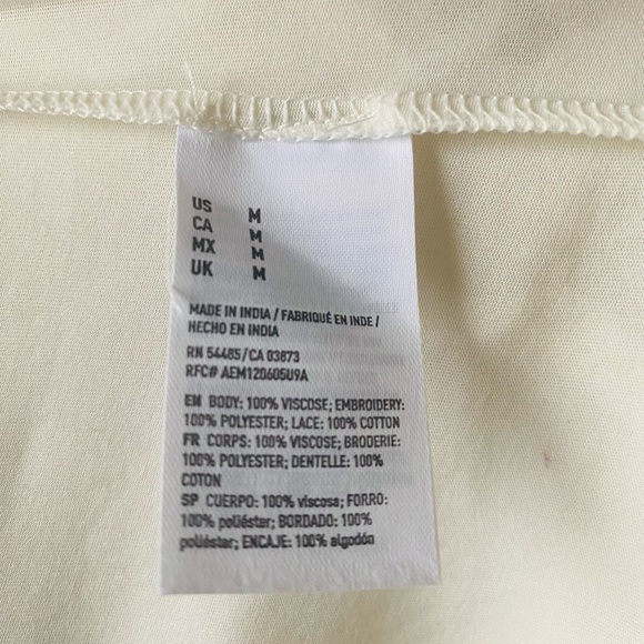 American Eagle Outfitters Cream Halter Neck Fridge Hem Romper Women’s Medium - Picture 7 of 8